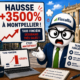 Illustration Fiscallia avec la mascotte Fiscallio très mécontente face à une hausse de 3500 % de la taxe foncière à Montpellier, avec visuel d’alerte et ambiance urbaine montpelliéraine.