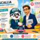 Illustration Fiscallia avec la mascotte Fiscallio et un expert-comptable se serrant la main, illustrant un partenariat solide et durable depuis 2015 avec des couleurs vives et positives.
