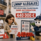 Illustration 3D représentant la mascotte Fiscallia alertant sur les risques des locations touristiques illégales à Paris. La scène montre une propriétaire confrontée à une amende de 440 000 € pour avoir loué des logements en meublés de tourisme sans autorisation, avec des références visuelles à la location de courte durée, à la réglementation parisienne et aux sanctions financières. Style moderne, pédagogique et épuré.