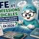 Illustration Fiscallia sur la CFE des professions médicales en 2026, avec la mascotte habillée en chirurgien au bloc opératoire, représentant les médecins, médecins remplaçants et auxiliaires médicaux.