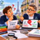 Illustration Fiscallia montrant un propriétaire parisien s’interrogeant avec un expert sur sa taxe foncière, après la découverte d’une erreur vieille de 25 ans entraînant une surimposition de 40 %.